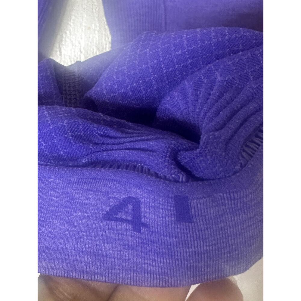 Lululemon Capri Leggings Womens 4 Purple Seamless Ruched Leg High Rise Yoga - Picture 5 of 5